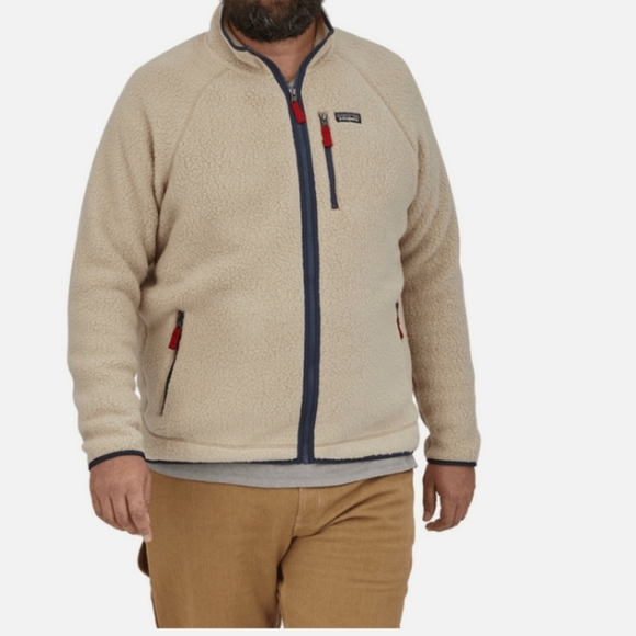 Patagonia Retro Pile sherpa fleece polyester zip-up Men Jacket Size XXL NWT - Picture 1 of 7